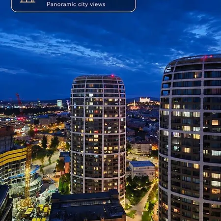 Skypark 26th Floor Epic Views Ac & Parking * Bratislava